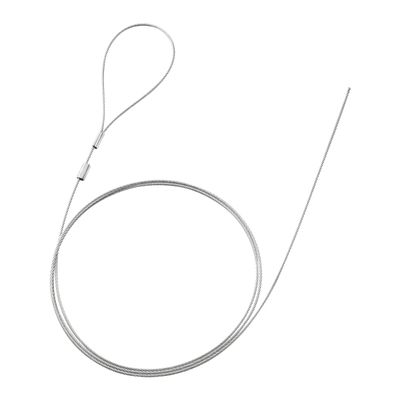 Sanwa Supply SLE-13W e-Security (Wire Length: 3.9 ft (1.0 m) / Diameter: 0.06 inch (1.5 mm) No Crimping on One Side