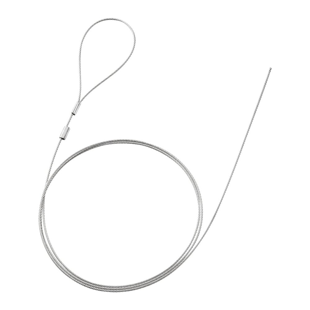 Sanwa Supply SLE-13W e-Security (Wire Length: 3.9 ft (1.0 m) / Diameter: 0.06 inch (1.5 mm) No Crimping on One Side