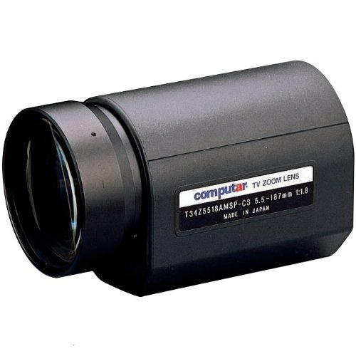 Computar T34Z5518AMS 1/3-in 34X Motorized Zoom Lens (CS-Mnt)