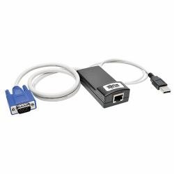 Tripp Lite KVM Switch USB Server Interface Unit Virtual Media HD15 USB RJ45(B078-101-USB-1)