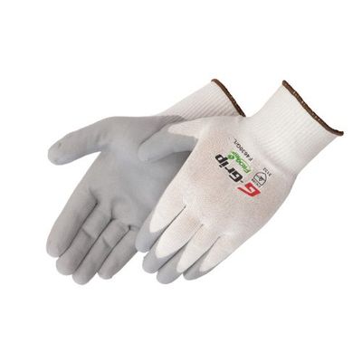 Liberty G-Grip Nitrile Foam Palm Coated Seamless Knit Glove with 13-Gauge Black Nylon Shell, X-Small, Gray (Pack of 12)
