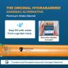 The Original HydraBarrier Ultra Flood Barrier  12 ft Long x 6 in High  Light, Reusable Sandbag Alternative  Flood Control & Diversion Tube for Home, Garage, Door & Property Protection view 2