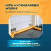 The Original HydraBarrier Ultra Flood Barrier  12 ft Long x 6 in High  Light, Reusable Sandbag Alternative  Flood Control & Diversion Tube for Home, Garage, Door & Property Protection view 3