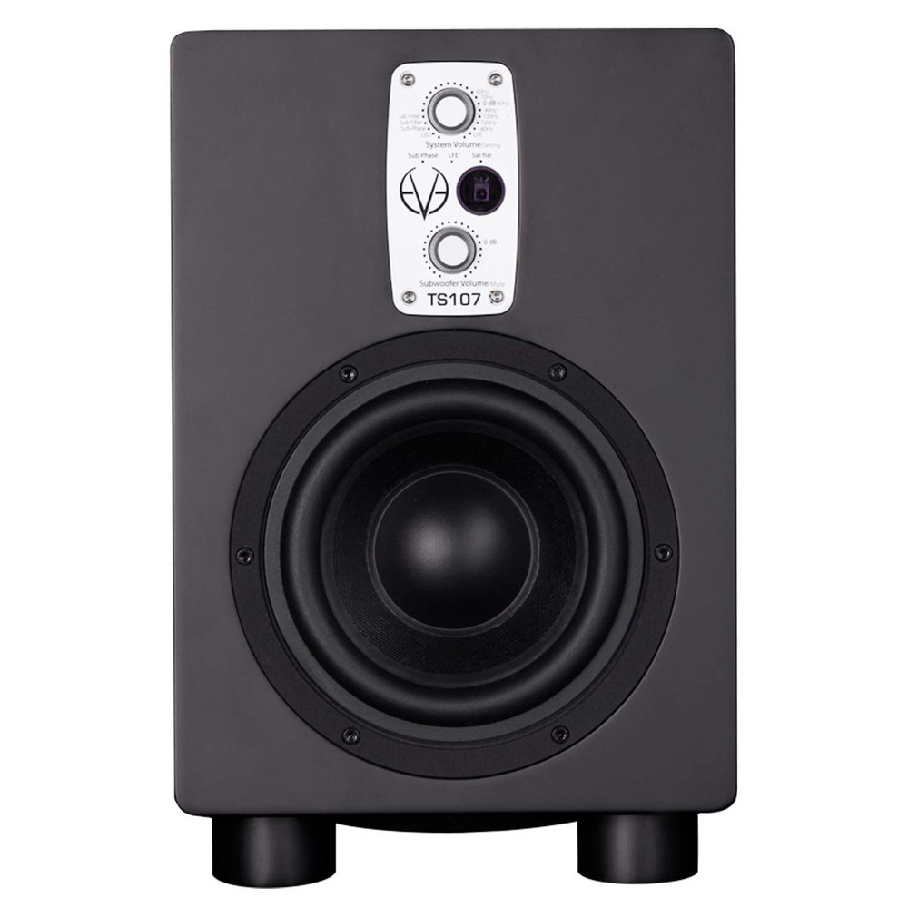 EVE Audio TS107 6.5-Inch Active Subwoofer with Passive Radiator, 36 to 300 Hz Frequency Range and 102 dB Maximum Sound Pressure Level