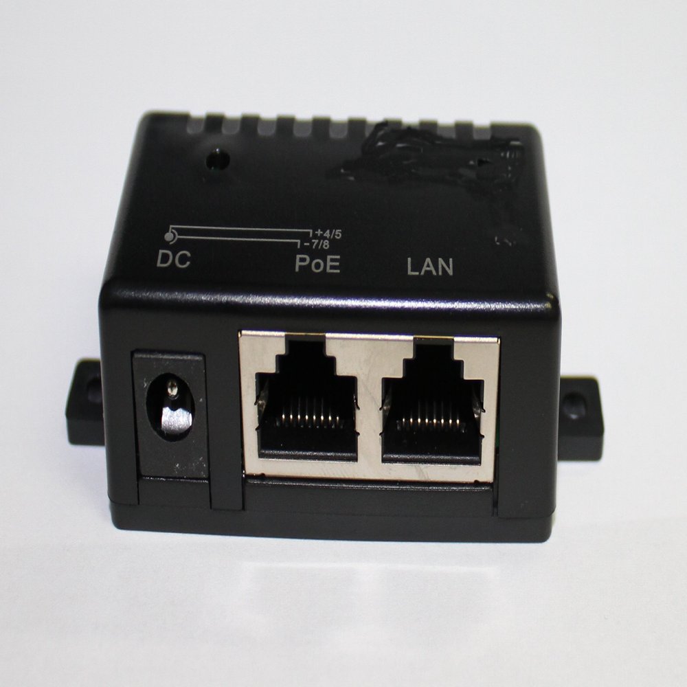 Ezdiyworld-2pcsxPoE Splitter, PoE Injector, 2port RJ45, 1port DC 5.5mm*2.1mm Input