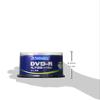 Verbatim DHR47JP50V4 1-16x DVD-R Single Record DVD-R 4.7GB 50 Sheets White Printerable 1-16x Single Layer view 2