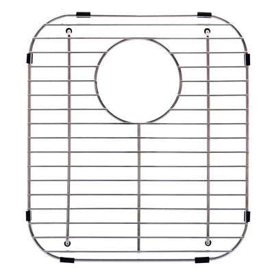 Franke Sink Protection Grid in Stainless Steel with Rear Drain, FGD75, 13.125" x 11.625" x 1.25"