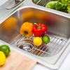 Franke Sink Protection Grid in Stainless Steel with Rear Drain, FGD75, 13.125" x 11.625" x 1.25" view 2
