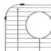 Franke Sink Protection Grid in Stainless Steel with Rear Drain, FGD75, 13.125" x 11.625" x 1.25" view 3