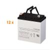 Alpha Technologies 144A (032-035-XX) UPS Replacement Batteries - Set of 12 view 1