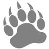 GRIZZLY BEAR PAW PRINT 3.5" SILVER Vinyl Decal Window Sticker for Laptop, Ipad, Window, Wall, Car, Truck, Motorcycle view 1