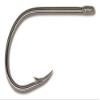 Mustad Ultra Point 2X Fine Wire Kirbed Point Big Gun Open Eye Siwash Hook (Pack of 6), Black Nickel, Size 2/0 view 1