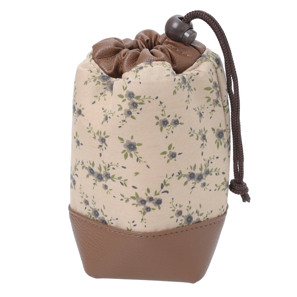 Amazon Original ETSUMI ETM-9518 Lens Case, Rafine Beige, Floral Pattern