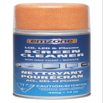 emzone LCD & Plasma Foam Screen Cleaner with Cloth, 400 Grams