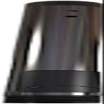 Crimson AV E7 Fixed Length Extension Column, Black, 7' Drop Length, 800lb Weight Capacity, 1"x2" Cable Outlet Opening fits VGA Connector Post-Installation