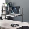 VIVO Single Laptop Notebook Desk Mount Stand, Fully Adjustable Extension with C-clamp, Fits up to 17 inch Laptops, Black, STAND-V001L view 2
