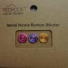 Love Heart Hot Pink Purple Gold 3 Pieces Aluminum Metal Home Button Stickers for iPhone 5 4/4s 3GS 3G, iPad 2, iPad mini, iPod Touch view 1