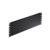 Kendall Howard 2U Flanged Spacer Blank Heavy-Duty 14-Gauge Steel, Improves Airflow & Strength, Tool-Less Mounting Clips, Rounded Corners, 19" EIA Compliant, Made in USA, Black Powder Coat view 1