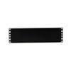 Kendall Howard 2U Flanged Spacer Blank Heavy-Duty 14-Gauge Steel, Improves Airflow & Strength, Tool-Less Mounting Clips, Rounded Corners, 19" EIA Compliant, Made in USA, Black Powder Coat view 3