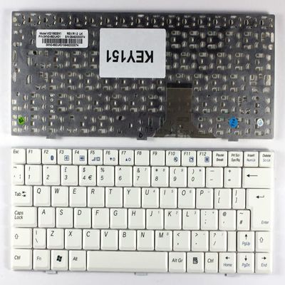 Power4Laptops UK Layout White Replacement Laptop Keyboard Compatible with Packard Bell EasyNote BG45-P-020