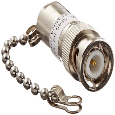 Pomona 3840-50 Brass BNC Male Terminator Plug, 50 ohms Nominal Impedance (Pack of 5)