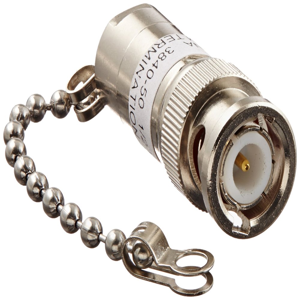 Pomona 3840-50 Brass BNC Male Terminator Plug, 50 ohms Nominal Impedance (Pack of 5)