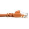 CableWholesale Cat5e Ethernet Cable, 24AWG, RJ45 Gold Plate Connector, ETL, 4 Pair Stranded Copper, Snagless Boot Unshielded Twisted Pair (UTP) Internet Network Patch Cable, 6 Foot, Orange view 3