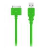 10' USB Sync + Charging Cable- Green view 2