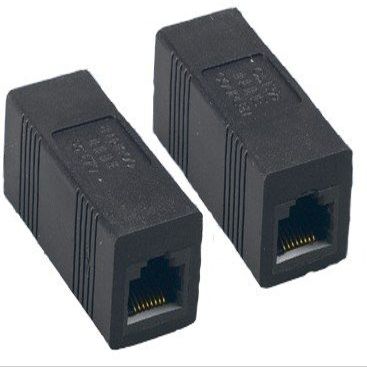 5 PCS/Pack, Cat. 5E Inline Coupler (Black)