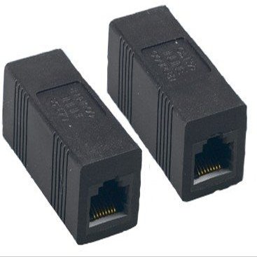5 PCS/Pack, Cat. 5E Inline Coupler (Black)