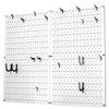 Wall Control Kitchen Pegboard Organizer Pots and Pans Storage Rack Organization Kit with White Pegboard and Black Accessories view 2