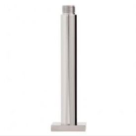 Aquabrass 6" Round Ceiling Drop & Square Flange - Brushed Nickel