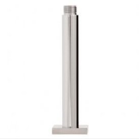 Aquabrass 6" Round Ceiling Drop & Square Flange - Brushed Nickel