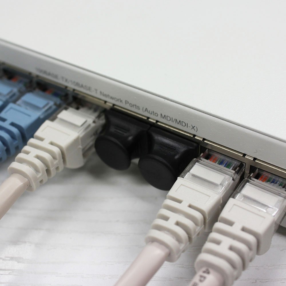 taro-zu Taro 'Small LAN Cable for Hub Port RJ45, Hub, Hub Port Dustproof Dust Cover (Pack) CdC  BK  10P
