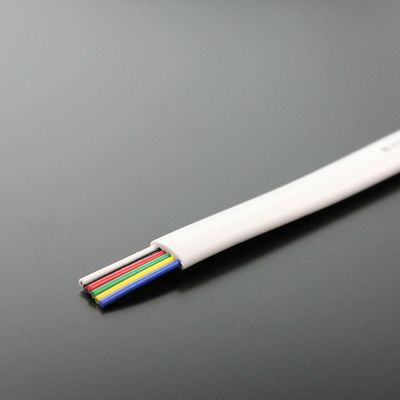 Talows CMJ-300WH6 TARO'S Modular Cable (Wire), 0.09 inch (2.4 mm) Thick, 6 Poles, 6 Cores (6P6C), White, 984.1 ft (300 m), Boxed
