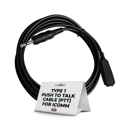 Voicebooster Type 1 Push to Talk (PTT) Cable Compatible with iComm