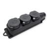 Bachmann 381.109 Power Strip 3 Sockets with Cover 230 V Black view 4