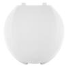 Centoco 2 inch Raised Toilet Seat for Seniors, Elongated, Open Front with Cover, Plastic, Made in the USA, HL820STS-001, White view 2