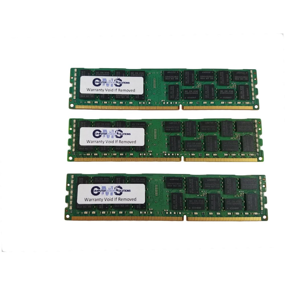 CMS 48GB (3X16GB) DDR3 10600 1333MHZ ECC Registered DIMM Memory Ram Upgrade Compatible with Dell Poweredge T610 Ddr3 Ecc Reg for Server Only - B110