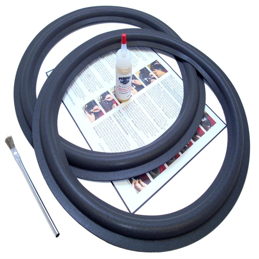 Springfield Speaker Foam Surround Edge Repair Kit - 2 Speaker Kit - 15 Inch - Compatible with Altec Lansing 3154, R3154, Many More
