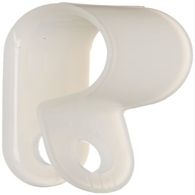 NSI NCH-437 Heavy Duty Nylon Cable Clamp, 0.437" Diameter, 0.5" Width, Natural