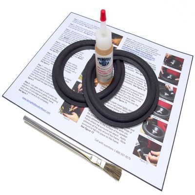 Standard 5.25" Speaker Foam Surround Edge Repair Kit - 2 Speaker Kit - Will Fit Several Dozen Different Commonly Used 5.25" Speakers of Different Brands and Models Whose Foams Match The Measurements