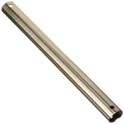 Fanimation 12 In Ceiling Fan Downrod, Brushed Nickel, 1 In Diameter