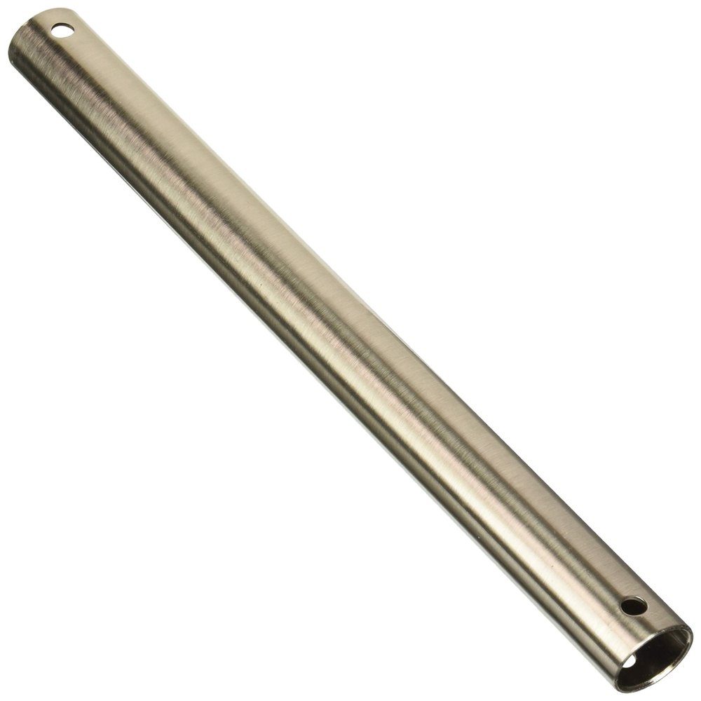 Fanimation 12 In Ceiling Fan Downrod, Brushed Nickel, 1 In Diameter
