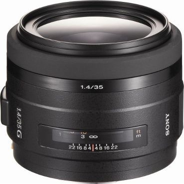 Sony SAL-35F14G 35mm f/1.4 Aspherical G Series Standard Lens Sony Alpha Digital SLR Camera (Renewed)