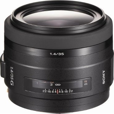 Sony SAL-35F14G 35mm f/1.4 Aspherical G Series Standard Lens Sony Alpha Digital SLR Camera (Renewed)