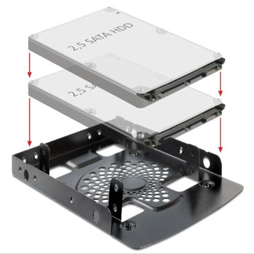 Delock Installation Frame > 2 x 2.5 inch/3.5 inch Scarf