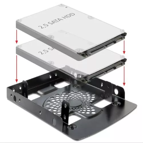 Delock Installation Frame > 2 x 2.5 inch/3.5 inch Scarf