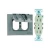Sigma Electric Rectangle Metal 1 Gang Duplex Outlet Kit for Wet Locations view 1