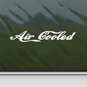 Air Cooled White Sticker Decal Vw Motorcycle Hang Glider White Car Window Wall Macbook Notebook Laptop Sticker Decal